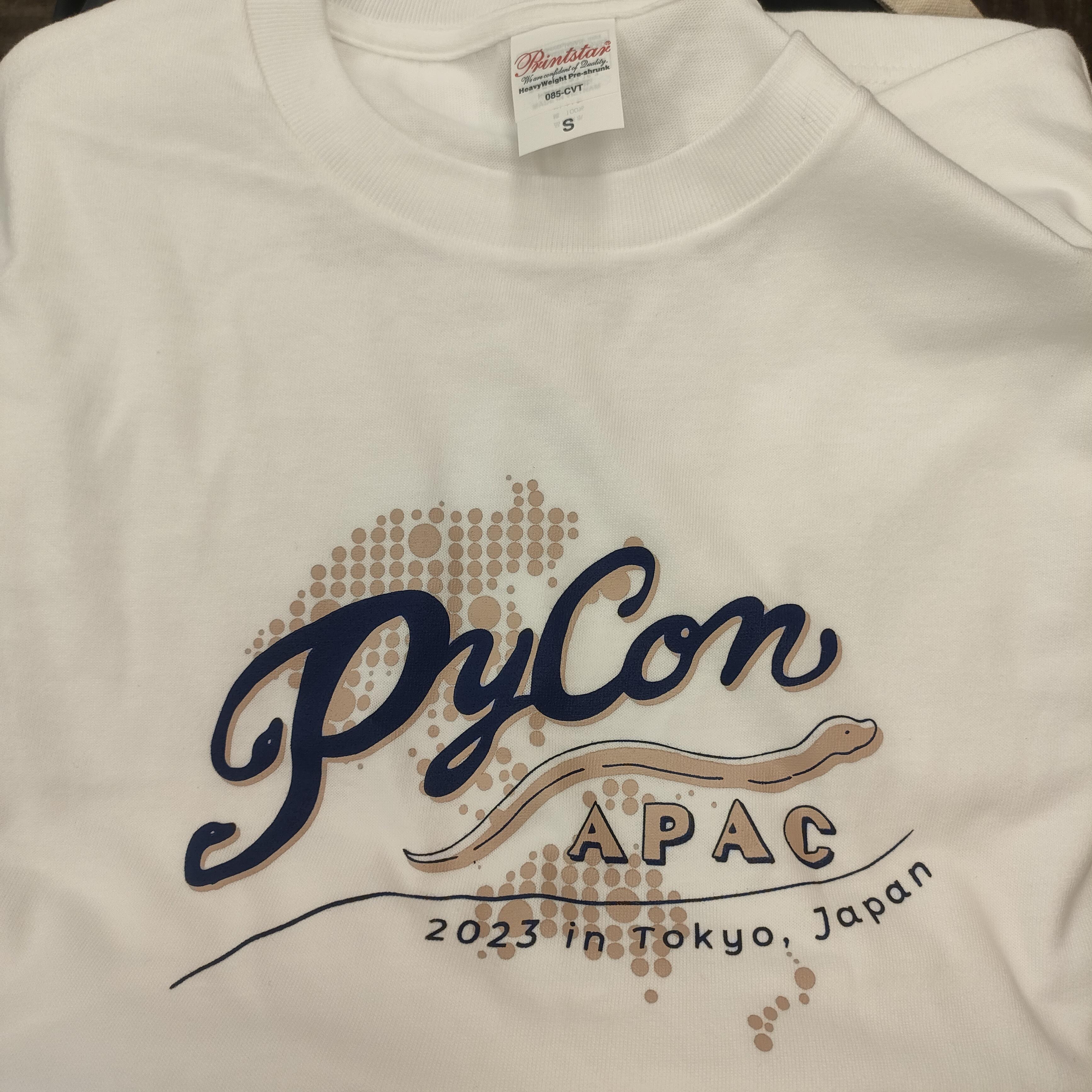 PyCon APAC 2023 のノベルティTシャツ