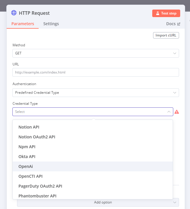 Predefined Credential Typeのリスト